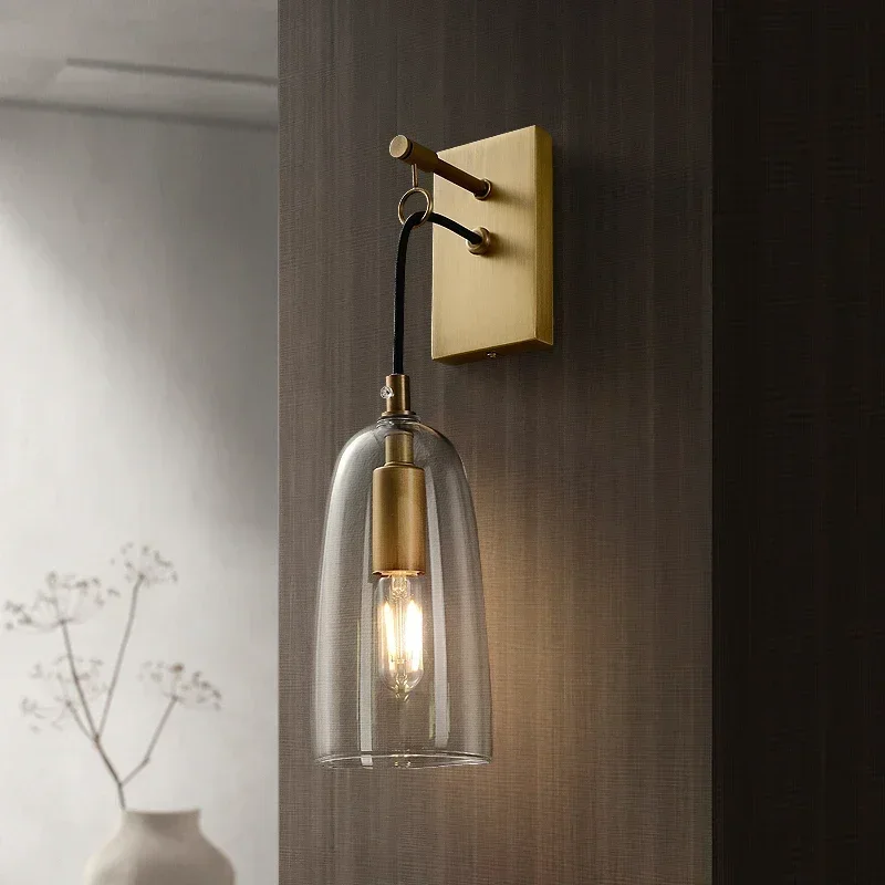 MandosBor Modern creative design all copper wall lamp living room dining room bedroom bedside table model room decorative glass
MandosBor Modern creative design all copper wall lamp living room dining room bedroom bedside table model room decorative glass