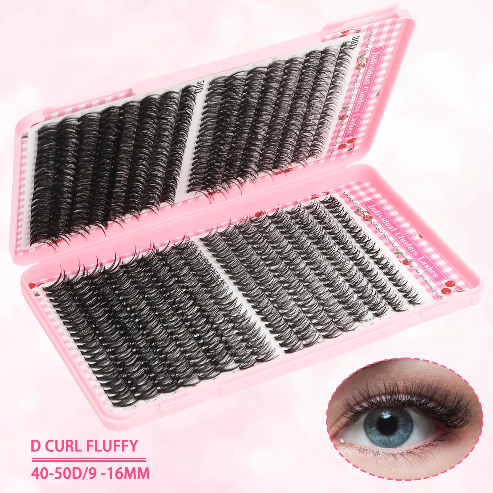 30D+40D+50D DIY Eyelash Clusters Knot-Free DIY Lash Clusters for Enlarging Your Eyes Naturally
30D+40D+50D DIY Eyelash Clusters Knot-Free DIY Lash Clusters for Enlarging Your Eyes Naturally