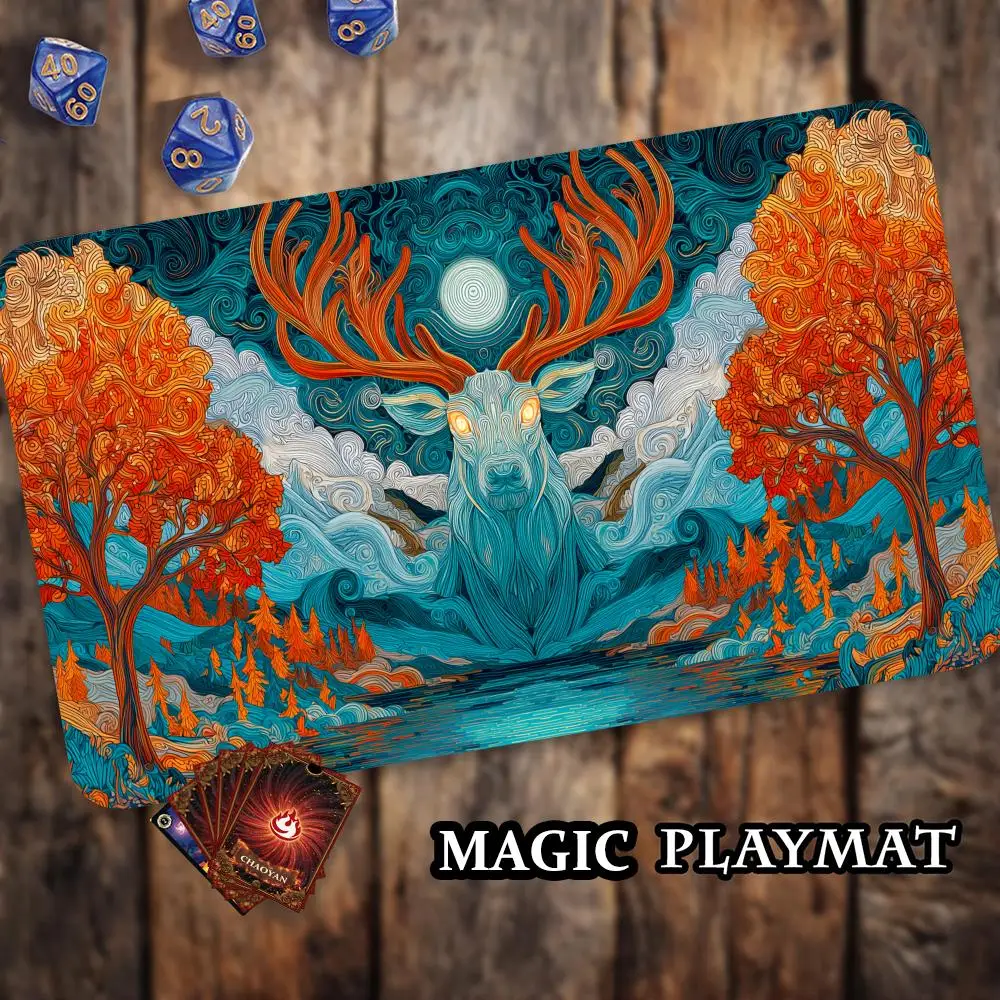 Fantasy Forest Spirit Deer MTG Playmat Magic Card Battle Mat Non-Slip Durable 35X60CM Commander playmat Board Game Mat for TCG
Fantasy Forest Spirit Deer MTG Playmat Magic Card Battle Mat Non-Slip Durable 35X60CM Commander playmat Board Game Mat for TCG
