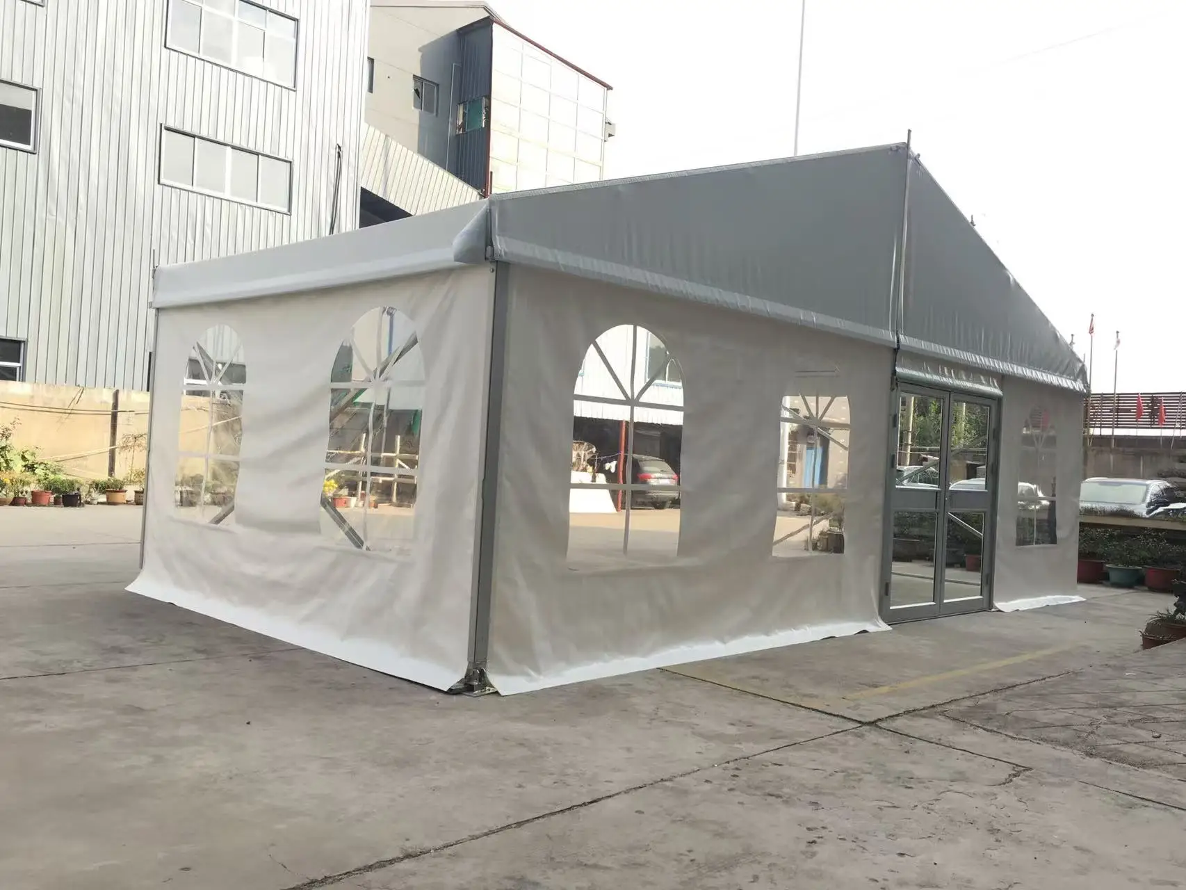 Large Exhibition Event Tent Double-Sided PVC Coated Cover Aluminum Frame Marquee For Trade Shows Wedding Banquets And Festivals
Large Exhibition Event Tent Double-Sided PVC Coated Cover Aluminum Frame Marquee For Trade Shows Wedding Banquets And Festivals