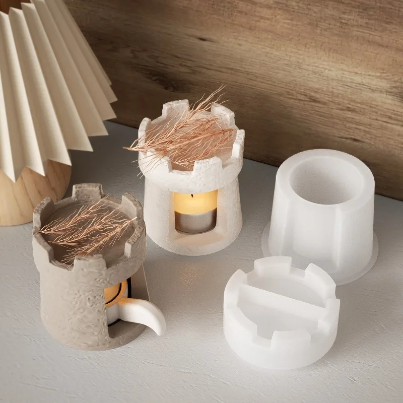 Aromatherapy Stove Castle Candlestick Silicone Mold DIY Gypsum Warm Tea Heating Insulation Teapot Decoration Resin Mold Crafts
Aromatherapy Stove Castle Candlestick Silicone Mold DIY Gypsum Warm Tea Heating Insulation Teapot Decoration Resin Mold Crafts