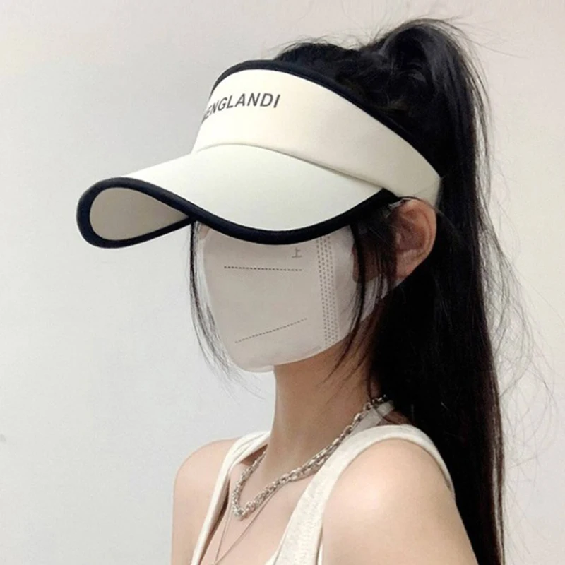 New Long Brim Sunscreen Cap Women Girl Anti-UV Sun Protection Bonnet Summer Run Sports Female Duck Tongue Hat Empty Top Visors
New Long Brim Sunscreen Cap Women Girl Anti-UV Sun Protection Bonnet Summer Run Sports Female Duck Tongue Hat Empty Top Visors
