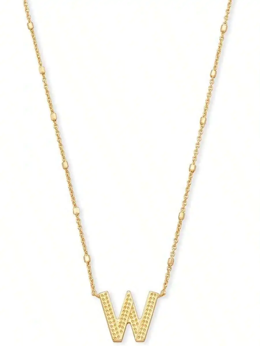 Women Letter W Pendant Necklace Fashion Jewelry Brass Plated
Women Letter W Pendant Necklace Fashion Jewelry Brass Plated