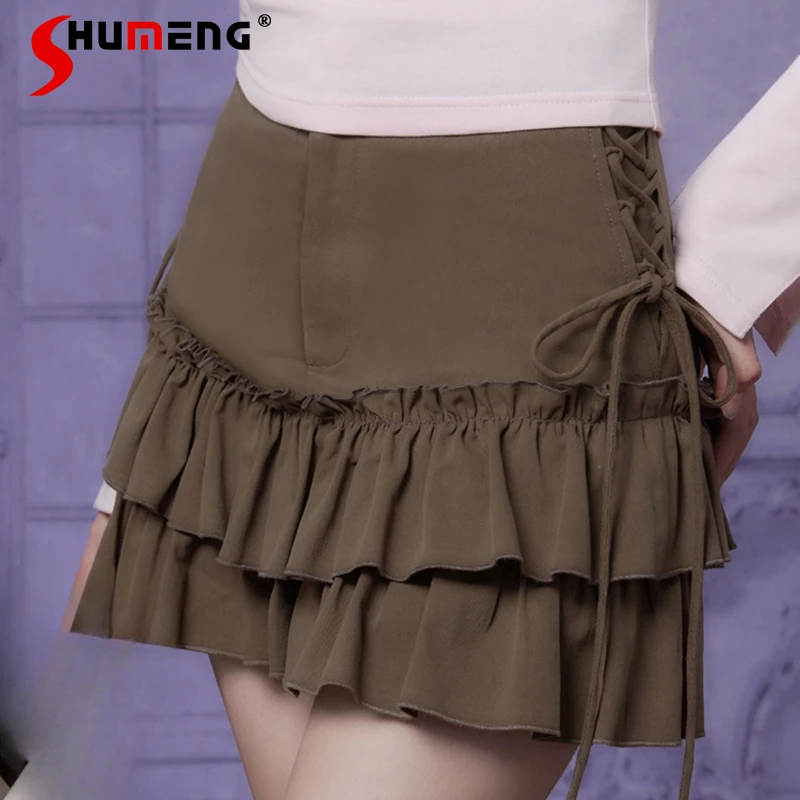 Summer 2024 Brown All-Match Sweet Hot Girl High Waist Slimming Short Flounce Cake Skirt Kawaii Mini Skirts Spring Women Clothes
Summer 2024 Brown All-Match Sweet Hot Girl High Waist Slimming Short Flounce Cake Skirt Kawaii Mini Skirts Spring Women Clothes