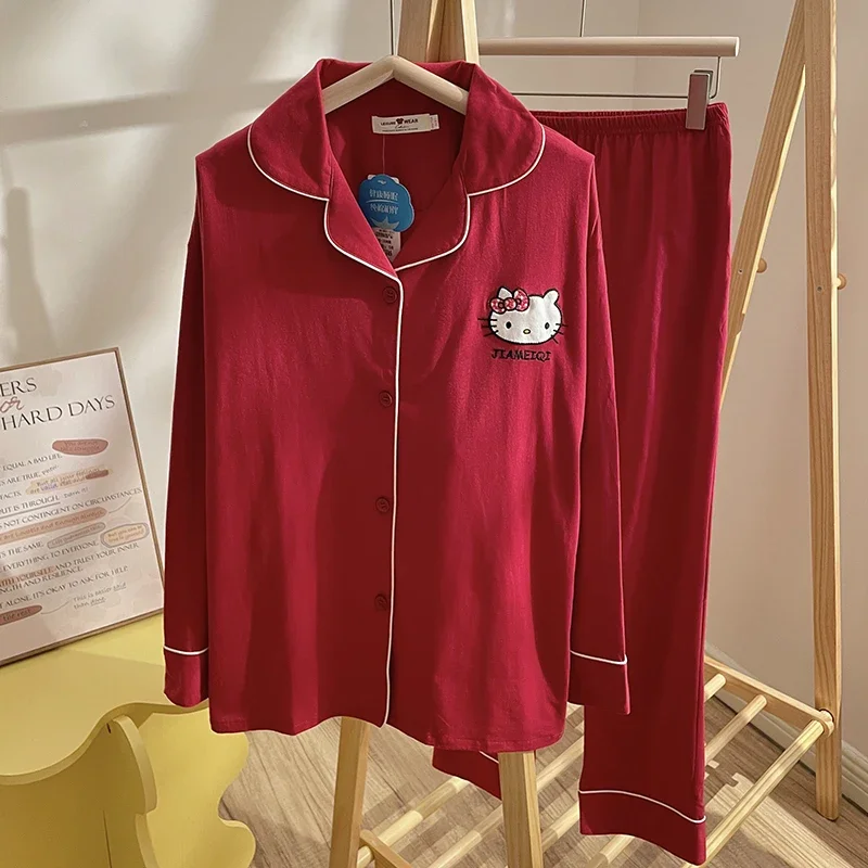 Sanrio New Hello Kitty Silk Pajamas Women's Cute Cartoon Casual and Comfortable Cool Breathable Lightweight Home Women's Pajamas
Sanrio New Hello Kitty Silk Pajamas Women's Cute Cartoon Casual and Comfortable Cool Breathable Lightweight Home Women's Pajamas