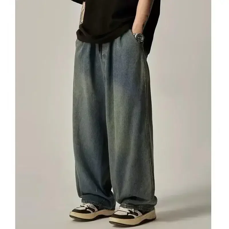 Trendy American Style Loose-fit Men's Jeans Summer New Arrival High Street Casual Straight-leg Wide Leg Long Pants
Trendy American Style Loose-fit Men's Jeans Summer New Arrival High Street Casual Straight-leg Wide Leg Long Pants