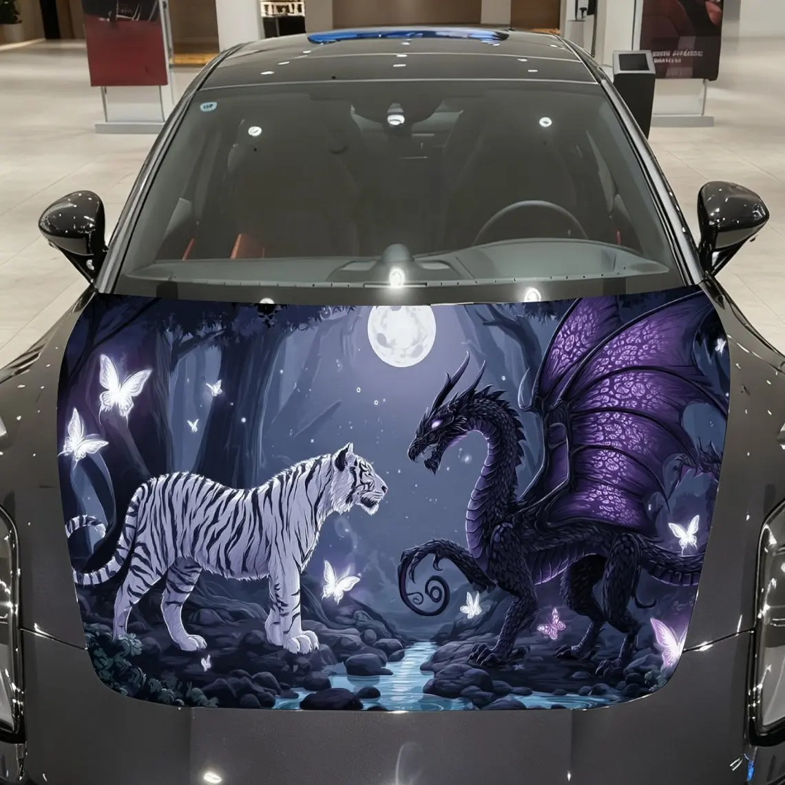 Moonlit Mythical Duel Car Vinyl Wrap, PVC Material Waterproof Car Hood Sticker, Self-Adhesive Scratch-Resistant Stickers for Eng
Moonlit Mythical Duel Car Vinyl Wrap, PVC Material Waterproof Car Hood Sticker, Self-Adhesive Scratch-Resistant Stickers for Eng