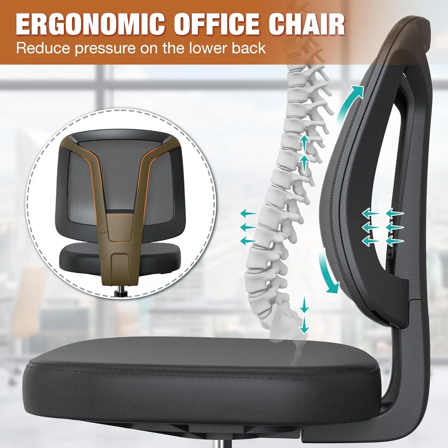 Swivel No Arms Small Office Desk Chair For Computer Home With Height Adjustable Back Support And Rotatoable Wheels For Small
Swivel No Arms Small Office Desk Chair For Computer Home With Height Adjustable Back Support And Rotatoable Wheels For Small