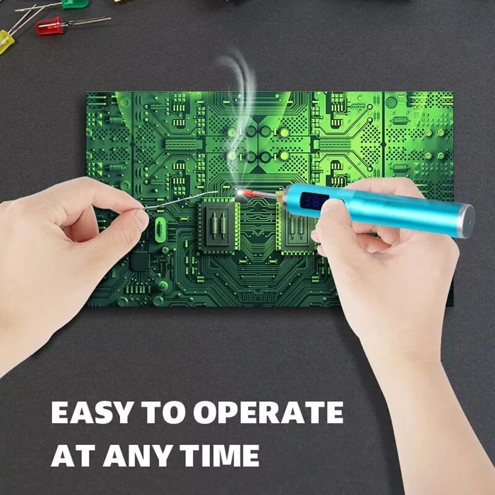 Automatic Shutdown Rechargeable Soldering Iron Fast Heat Soldering Iron Removable And Replaceable Battery Field Repair Work
Automatic Shutdown Rechargeable Soldering Iron Fast Heat Soldering Iron Removable And Replaceable Battery Field Repair Work