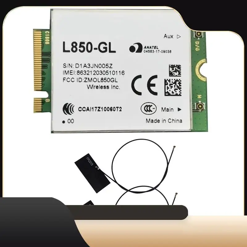 Компьютерный комплект L850-GL Модуль WWAN + антенна 4G LTE Cat9 Карта M.2 LTE и WCDMA для Keenetic Router
Компьютерный комплект L850-GL Модуль WWAN + антенна 4G LTE Cat9 Карта M.2 LTE и WCDMA для Keenetic Router
