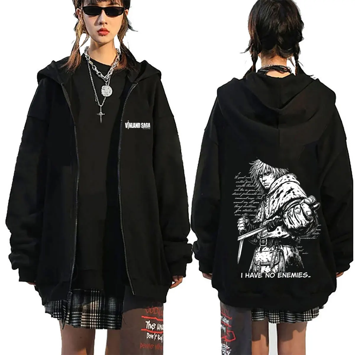 Anime Vinland Saga Thorfinn Merch Zipper Hoodies Men Women Manga Oversized Zip Up Jacket Men's Fleece Cotton Zip Up Sweatshirt
Anime Vinland Saga Thorfinn Merch Zipper Hoodies Men Women Manga Oversized Zip Up Jacket Men's Fleece Cotton Zip Up Sweatshirt