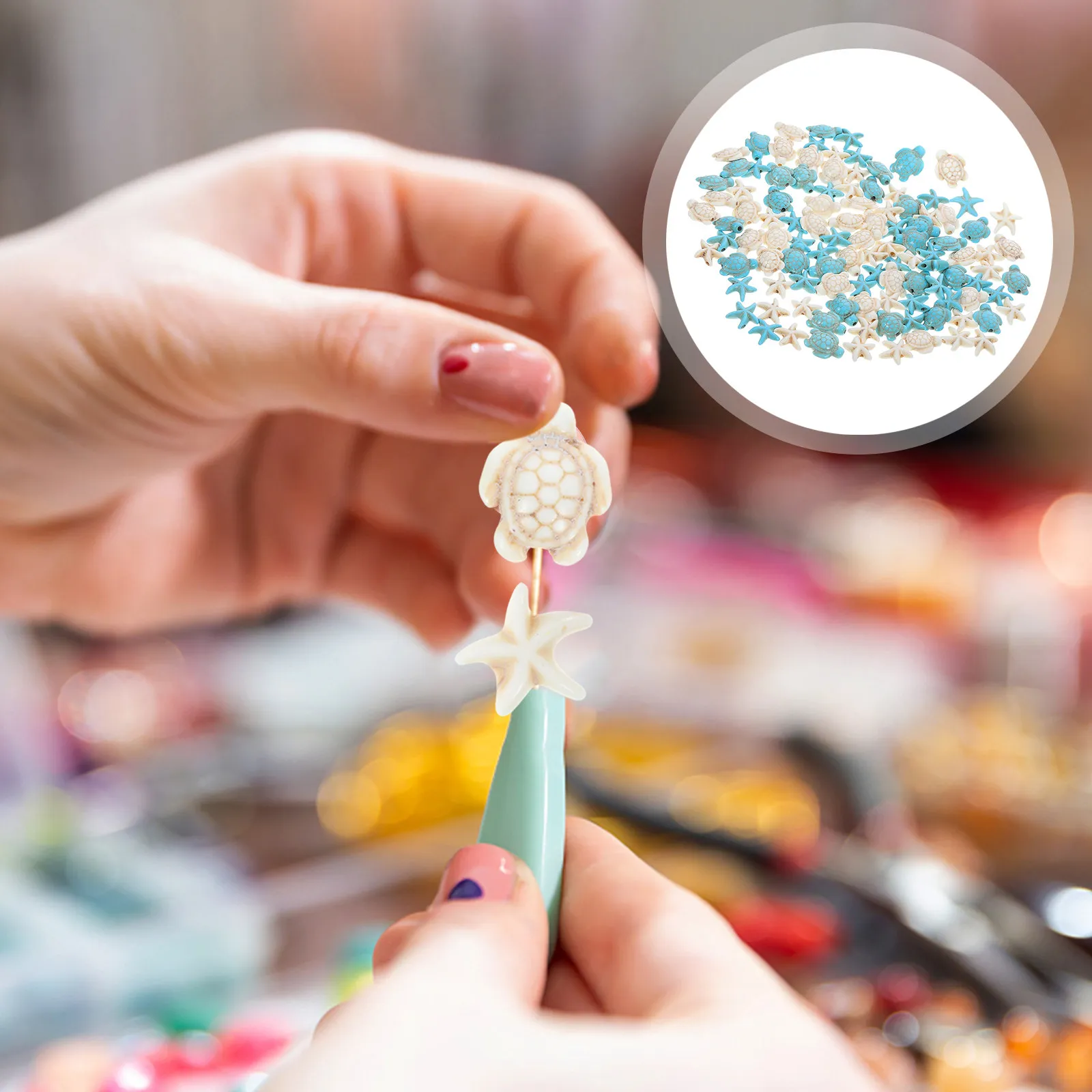 1Set Small Turtle Spacer Beads Star Shape Loose DIY Jewelry Materials for Handmade Crafts Elegant Decorative Bead Set
1Set Small Turtle Spacer Beads Star Shape Loose DIY Jewelry Materials for Handmade Crafts Elegant Decorative Bead Set