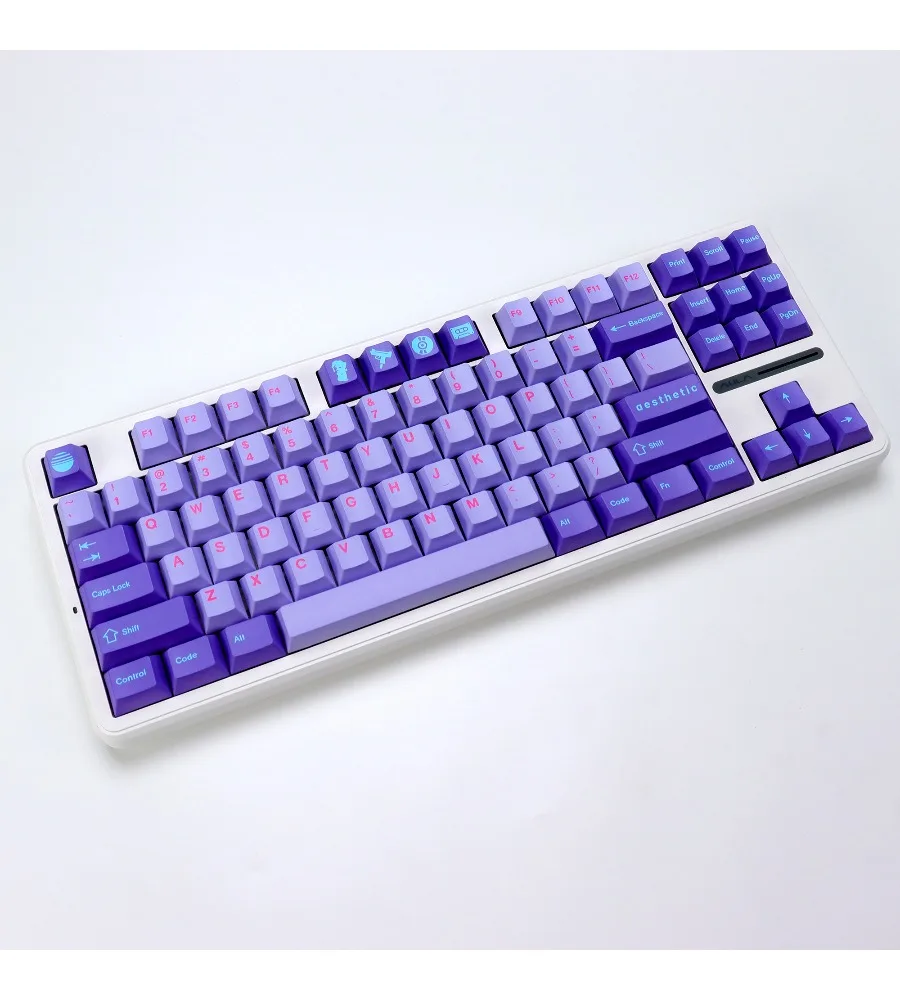 Sublimation PBT original highly customized mechanical keyboard Alice vaporwave theme keycaps five sides
Sublimation PBT original highly customized mechanical keyboard Alice vaporwave theme keycaps five sides