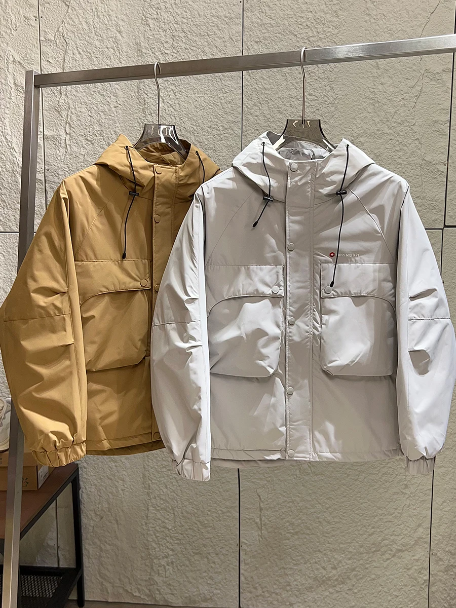 Thickened Ultrasound Stitching Men's Outdoor Windproof Waterproof Hooded Cotton Jacket Autumn Winter Standard Fit Youth Fashion
Thickened Ultrasound Stitching Men's Outdoor Windproof Waterproof Hooded Cotton Jacket Autumn Winter Standard Fit Youth Fashion