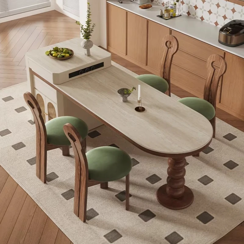 Island-platform Dining Table Chairs Luxury Nordic Island Extensible Tables Kitchen Restaurant Mesas De Comedor Home Furniture
Island-platform Dining Table Chairs Luxury Nordic Island Extensible Tables Kitchen Restaurant Mesas De Comedor Home Furniture