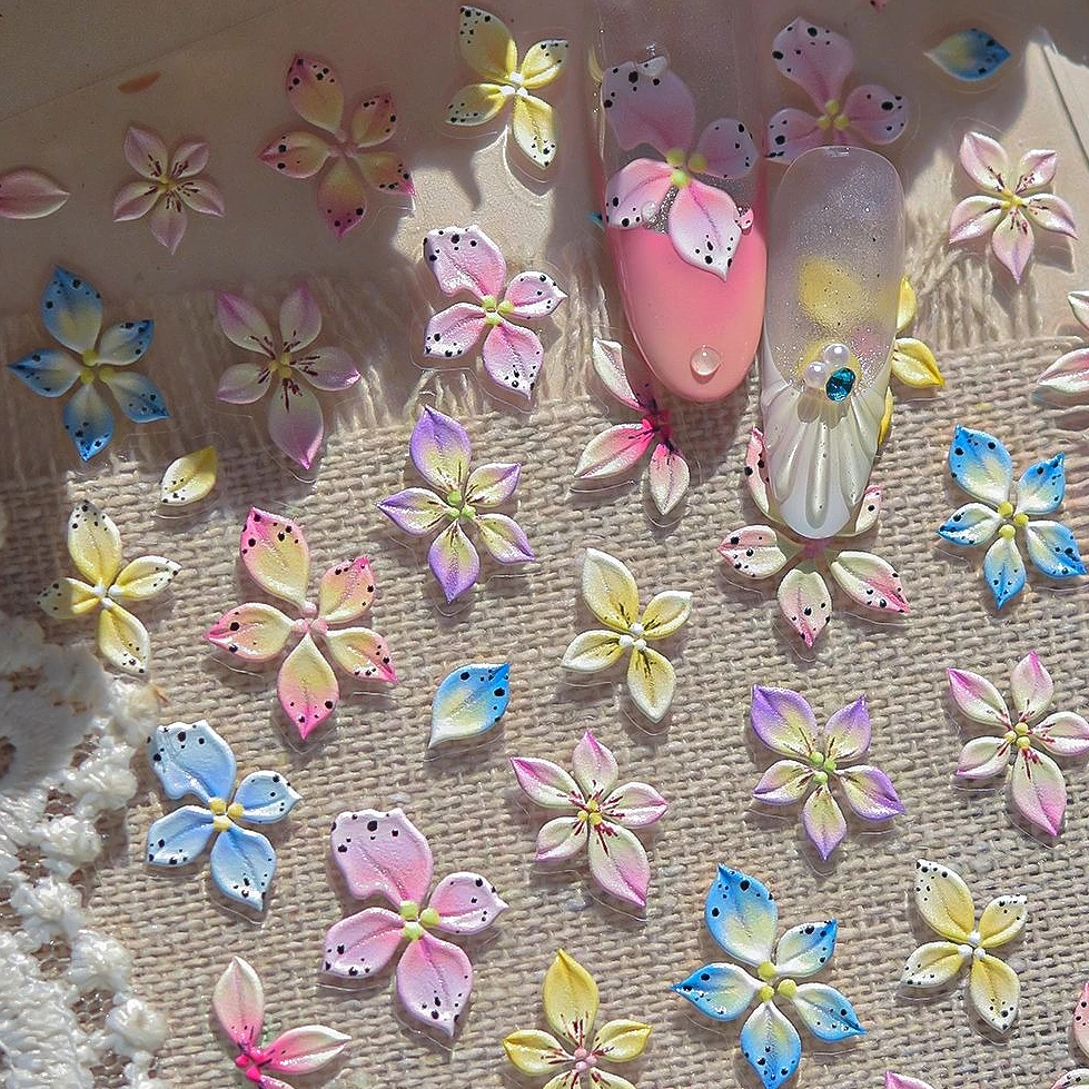 Blooming Flowers Petal White Blue Pink Red Yellow Colorful Gradient Dressy Jelly Lily Blossom Nail Art Stickers Manicure Decals
Blooming Flowers Petal White Blue Pink Red Yellow Colorful Gradient Dressy Jelly Lily Blossom Nail Art Stickers Manicure Decals