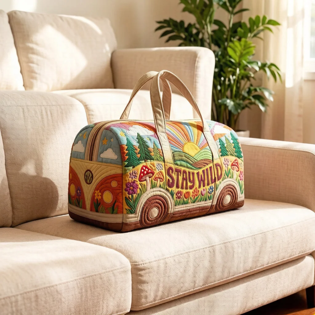 1pc Large‑capacity Weekend Overnight Tote Bag, Vintage Quilted Multi‑Functional Women’s Camping & Fitness Duffel Bag
1pc Large‑capacity Weekend Overnight Tote Bag, Vintage Quilted Multi‑Functional Women’s Camping & Fitness Duffel Bag
