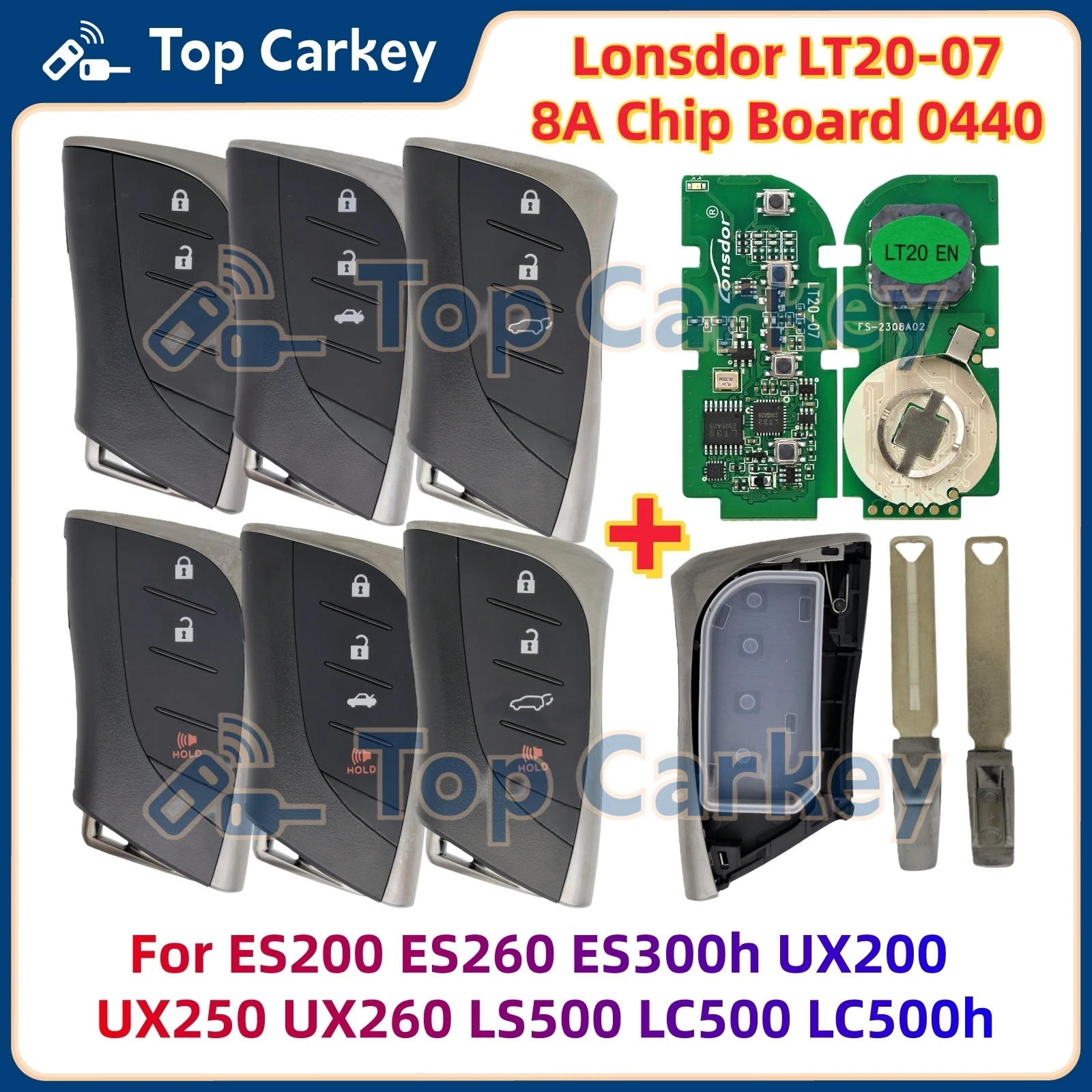 Lonsdor LT20-07 Universal Smart Key 8A Chip Board 0440 for ES200 ES260 ES300h UX200 UX250 UX260 LS500 LC500 LC500h
Lonsdor LT20-07 Universal Smart Key 8A Chip Board 0440 for ES200 ES260 ES300h UX200 UX250 UX260 LS500 LC500 LC500h