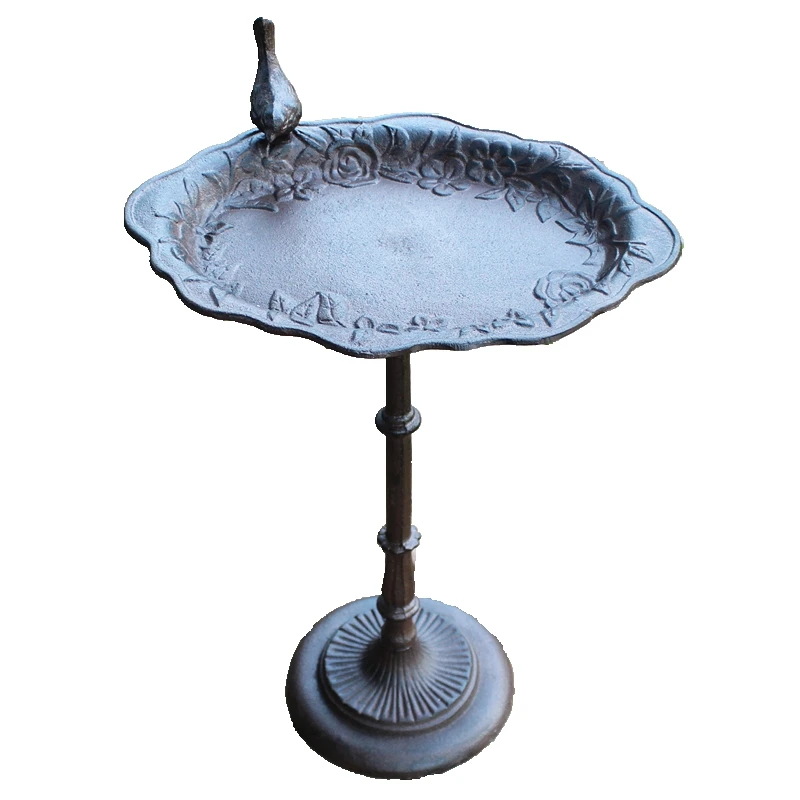 Wrought iron candlestick bird food pot retro high-footed flower pot garden garden decoration groceries ZAKKA decorative pot
Wrought iron candlestick bird food pot retro high-footed flower pot garden garden decoration groceries ZAKKA decorative pot