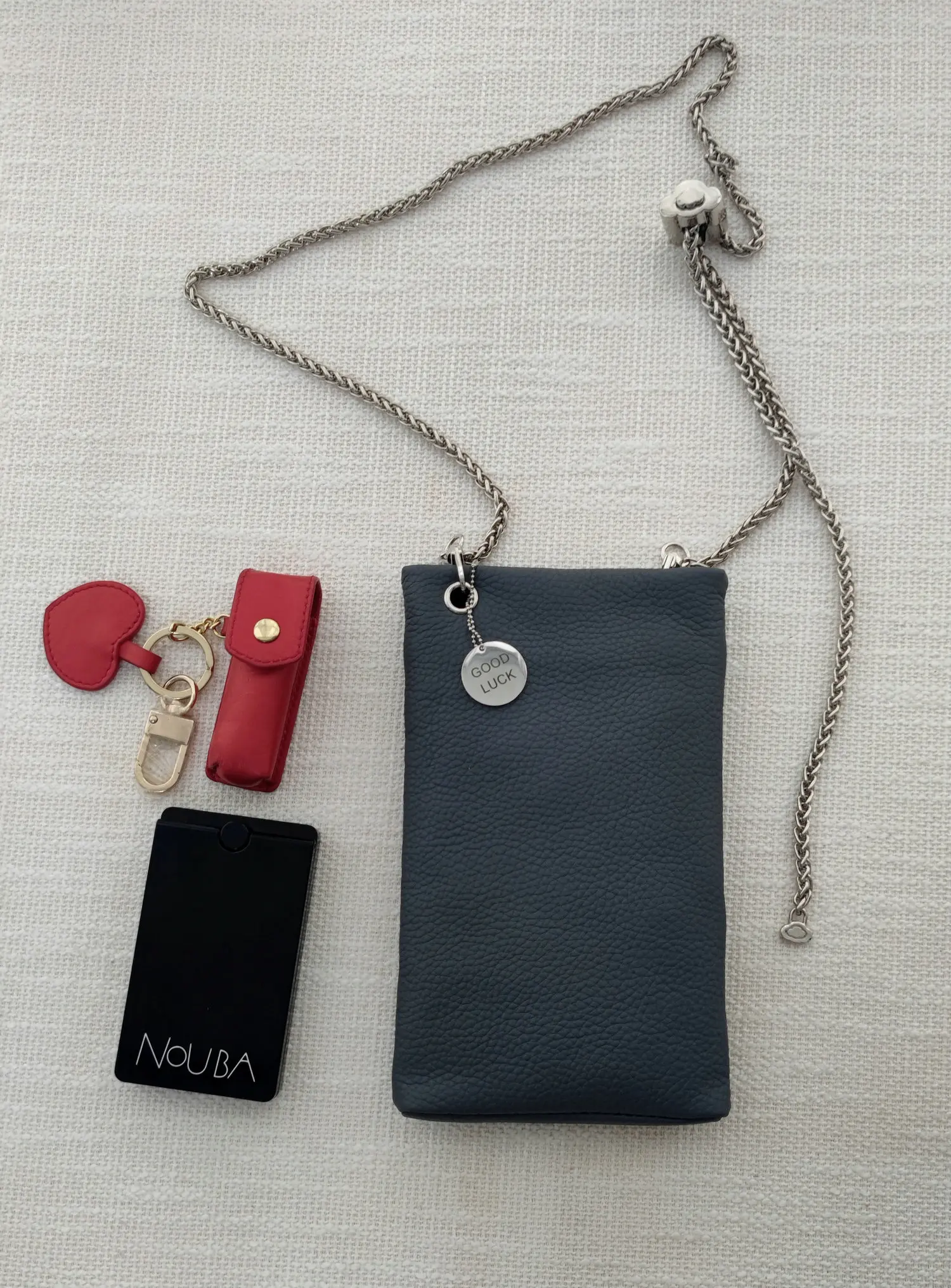 Lucky Gray Leather Phone Bag ,Geunine Leather,Crossbody Purse Good Luck Adjustable Chain Luxury Summer Spring Fresh Look
Lucky Gray Leather Phone Bag ,Geunine Leather,Crossbody Purse Good Luck Adjustable Chain Luxury Summer Spring Fresh Look