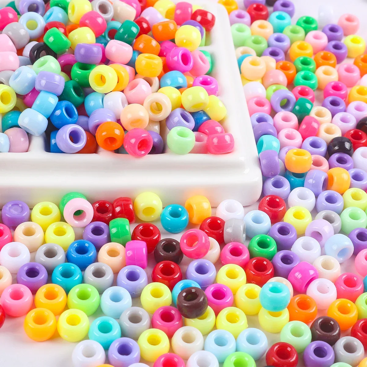 50pcs 6x9mm Colorful Pony Beads Fashion Big Hole Beads Kids DIY Bracelet Necklace Making HandCrafts Girls Hair Beads Wholesale
50pcs 6x9mm Colorful Pony Beads Fashion Big Hole Beads Kids DIY Bracelet Necklace Making HandCrafts Girls Hair Beads Wholesale