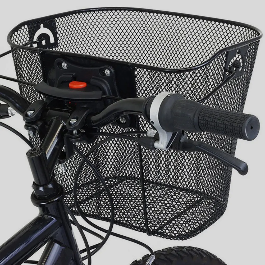 Metal Front Bike Basket Quick Release Large Capacity Handlebar Basket for Bikes Multi-Use Portable Cycling Storage
Metal Front Bike Basket Quick Release Large Capacity Handlebar Basket for Bikes Multi-Use Portable Cycling Storage