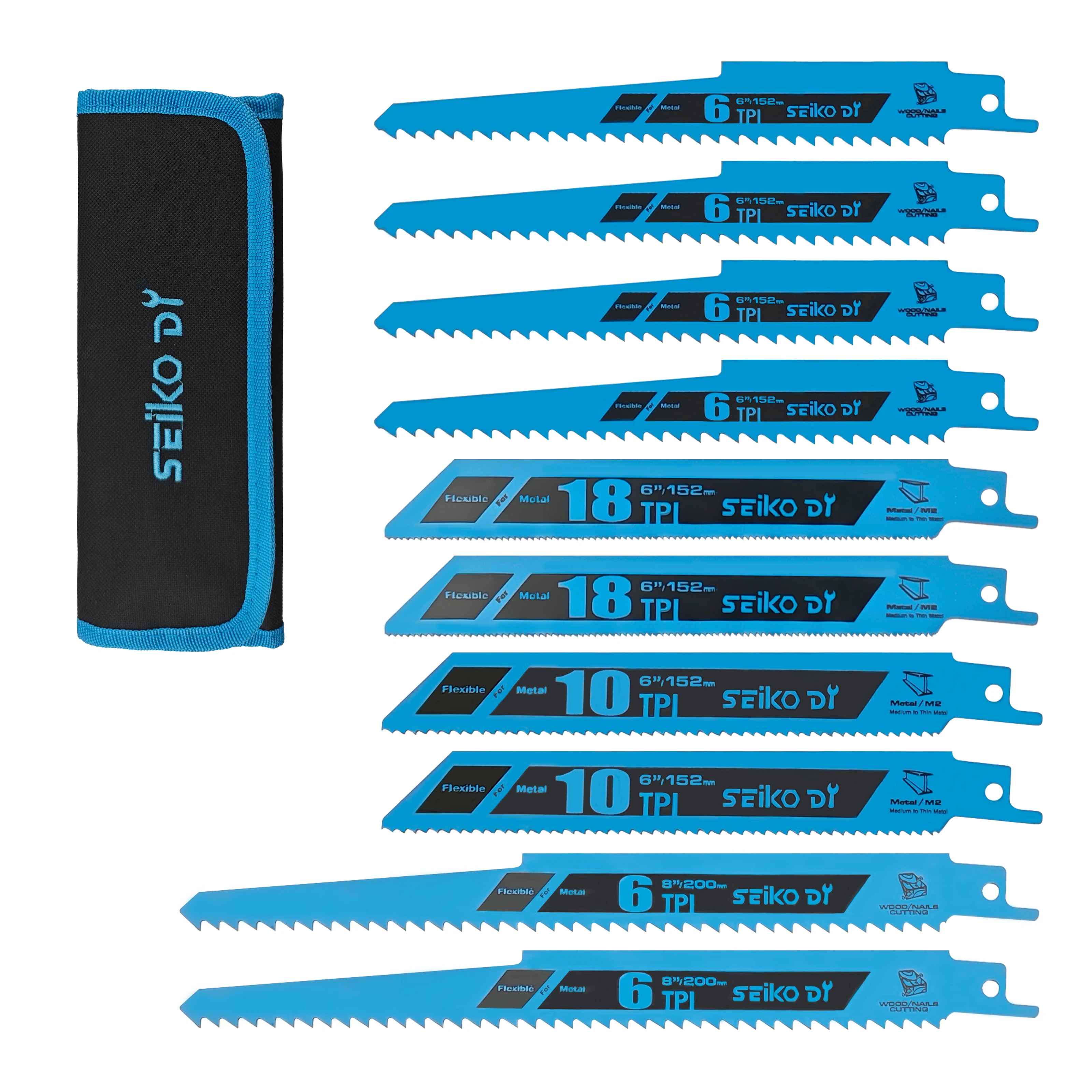 10Pc Hand Reciprocating Saw Blade Set Mixed TPI for Wood Metal Manual Sabre Saw No Power Needed
10Pc Hand Reciprocating Saw Blade Set Mixed TPI for Wood Metal Manual Sabre Saw No Power Needed