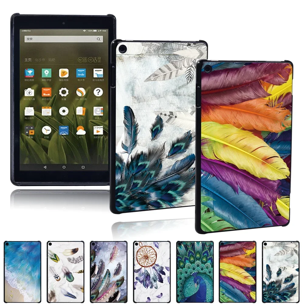 Tablet Case Cover for Fire HD 10 Plus/7th/9th/11th/HD 8 Plus/7th/8th/12th/10th/Fire 7 7th/9th/12th Feather Print Anti-drop Shell
Tablet Case Cover for Fire HD 10 Plus/7th/9th/11th/HD 8 Plus/7th/8th/12th/10th/Fire 7 7th/9th/12th Feather Print Anti-drop Shell