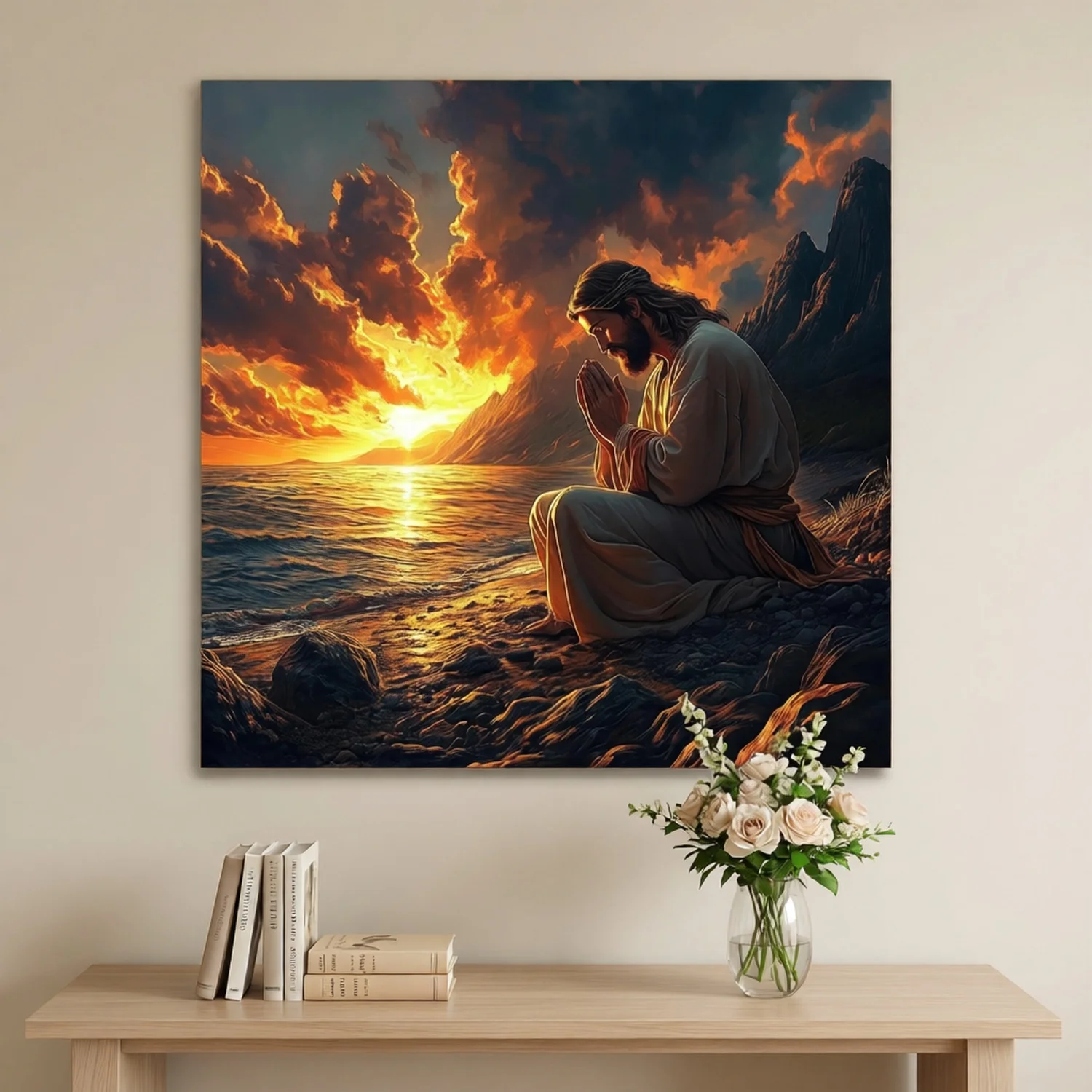 500/1024PCS Jigsaw Puzzles Prayer of Jesus By The Sunset Sea Puzzle DIY Modern Home Wall Decor Holiday Gifts Family Fun Puzzles
500/1024PCS Jigsaw Puzzles Prayer of Jesus By The Sunset Sea Puzzle DIY Modern Home Wall Decor Holiday Gifts Family Fun Puzzles
