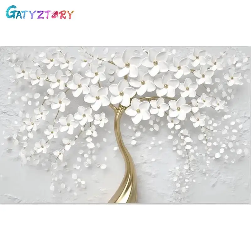 GATYZTORY Pictures By Number White Flower Drawing On Canvas Acrylic Painting By Numbers Gift Home Decoration Wall Art
GATYZTORY Pictures By Number White Flower Drawing On Canvas Acrylic Painting By Numbers Gift Home Decoration Wall Art