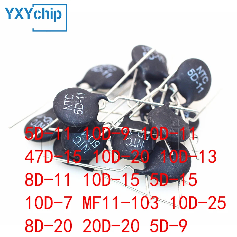 10pcs Thermal Resistor Ntc 5d-11 10d-9 10d-11 47d-15 10d-20 10d-13 8d-11 10d-15 5d-15 10d-7 Mf11-103 10d-25 8d-20 20d-20 5d-9
10pcs Thermal Resistor Ntc 5d-11 10d-9 10d-11 47d-15 10d-20 10d-13 8d-11 10d-15 5d-15 10d-7 Mf11-103 10d-25 8d-20 20d-20 5d-9