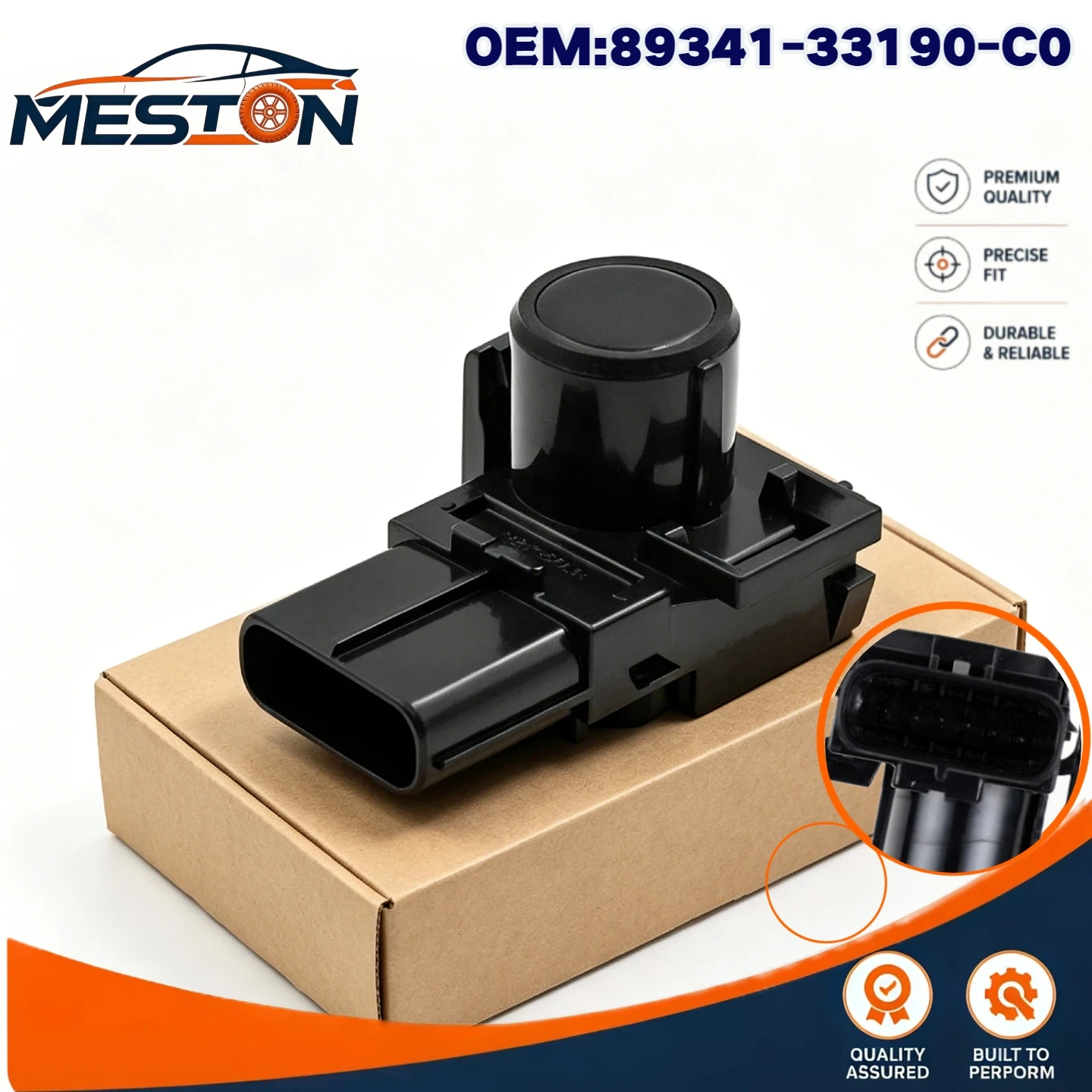 89341-33190-C0 Black PDC Parking Sensor For Toyota Land Cruiser Lexus RX270 RX350 RX450H 2012-2015 6Pin 89341-33210
89341-33190-C0 Black PDC Parking Sensor For Toyota Land Cruiser Lexus RX270 RX350 RX450H 2012-2015 6Pin 89341-33210