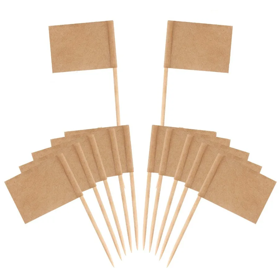 200 Pack Blank Toothpick Flags Food Cheese Labels Cheese Markers for Charcuterie Board Cupcake Party Decoration Kraft Paper
200 Pack Blank Toothpick Flags Food Cheese Labels Cheese Markers for Charcuterie Board Cupcake Party Decoration Kraft Paper