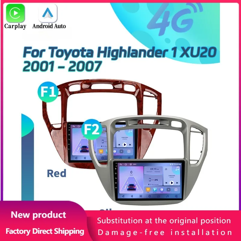 Android 14 For Toyota Highlander 1 XU20 2001-2007 Car Radio Multimedia Video Player Navigation CarPlay Apple 4G GPS Touch Screen
Android 14 For Toyota Highlander 1 XU20 2001-2007 Car Radio Multimedia Video Player Navigation CarPlay Apple 4G GPS Touch Screen