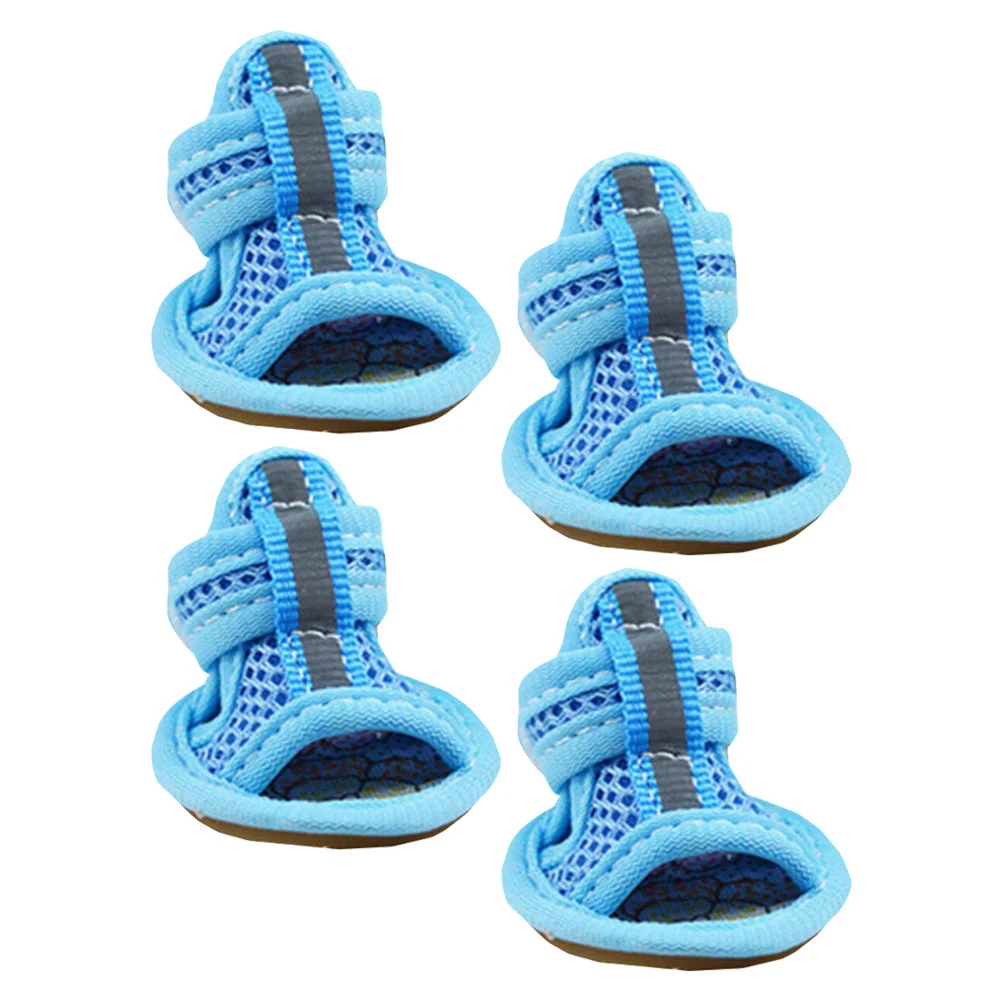 4Pcs Pet Dog Shoes Summer Breathable Mesh Ventilated Anti-Slip Soft Sole Sandals for Dog Shoes 
4Pcs Pet Dog Shoes Summer Breathable Mesh Ventilated Anti-Slip Soft Sole Sandals for Dog Shoes