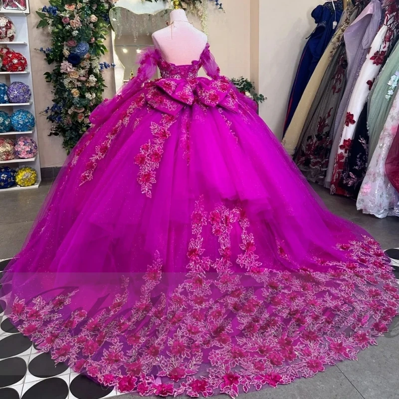 Customized Elegant Sweet 16 Dresses Quinceanera With Detachable Long Sleeve 3D Flower Lace Up Ball Gown Prom Party Dress 15 16
Customized Elegant Sweet 16 Dresses Quinceanera With Detachable Long Sleeve 3D Flower Lace Up Ball Gown Prom Party Dress 15 16