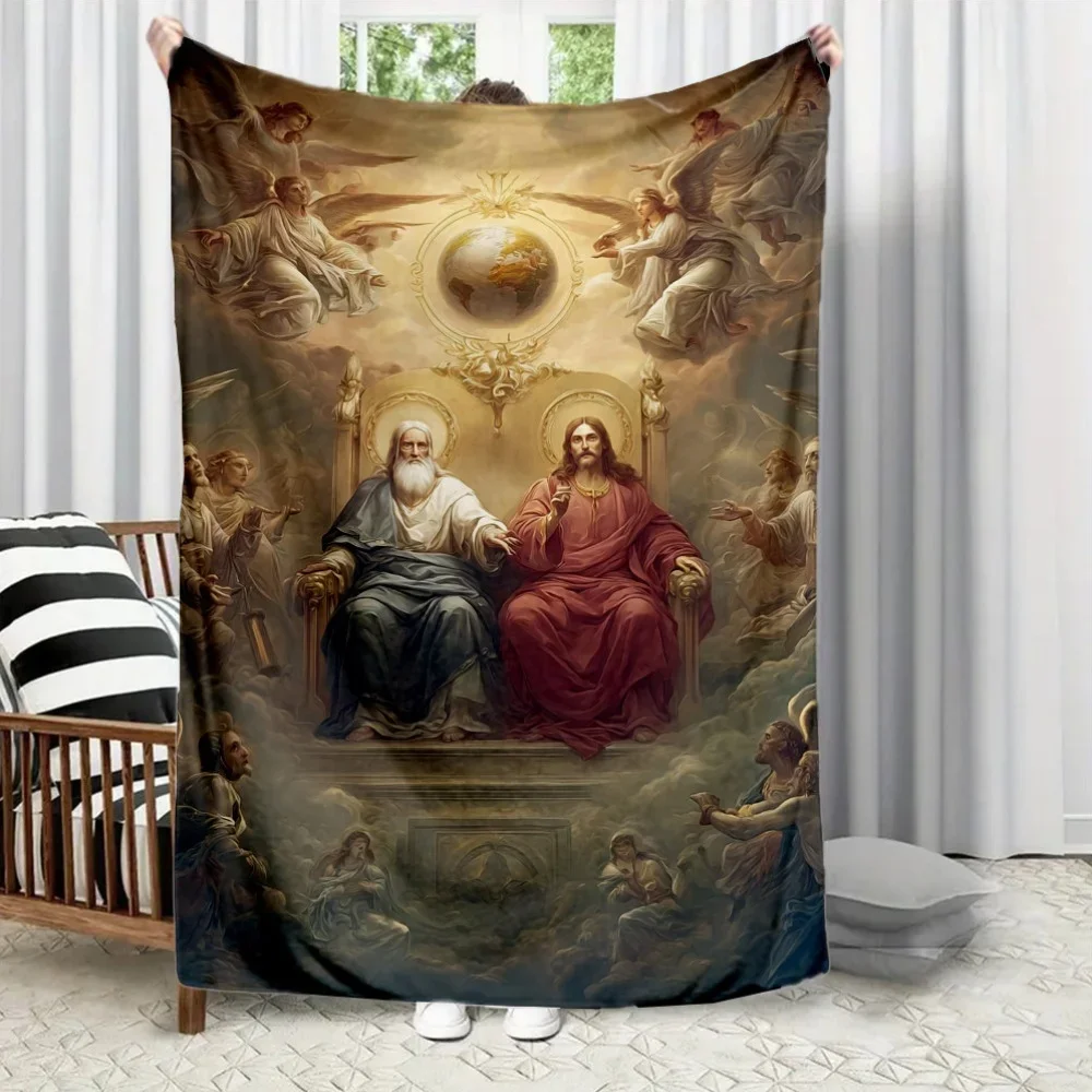 Christian Themed Flannel Printed Blanket AllSeason Use for Living Room Office Sofa and Travel
Christian Themed Flannel Printed Blanket AllSeason Use for Living Room Office Sofa and Travel