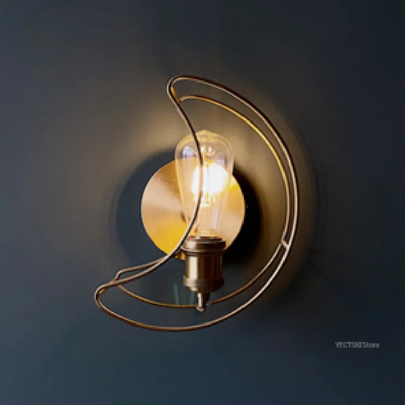 Nordic wall lamp, personalized and creative, moon bedside bedroom lamp, simple corridor retro lamp
Nordic wall lamp, personalized and creative, moon bedside bedroom lamp, simple corridor retro lamp