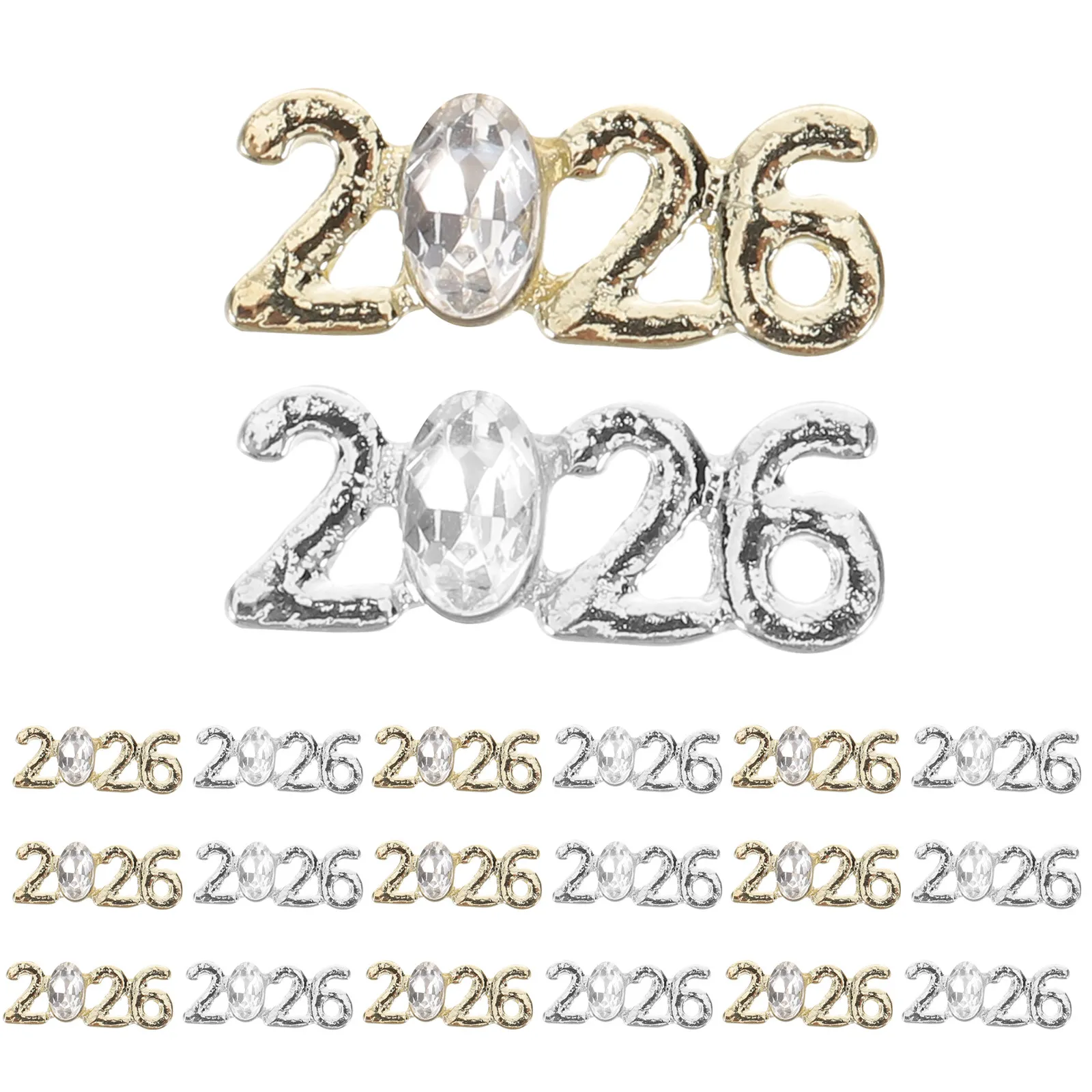 100Pcs 2026 Nail Charms Premium Metal Number Nail Art Decoration Flat Back Gems for Use 2026 Manicure Charms
100Pcs 2026 Nail Charms Premium Metal Number Nail Art Decoration Flat Back Gems for Use 2026 Manicure Charms