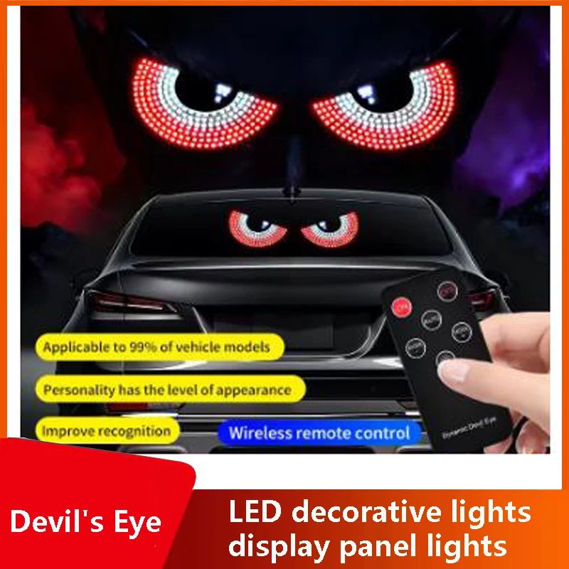 Devil's Eye Automotive Universal LED Decorative Light Display Panel Light Personality Decorative Light Remote Expression Light
Devil's Eye Automotive Universal LED Decorative Light Display Panel Light Personality Decorative Light Remote Expression Light