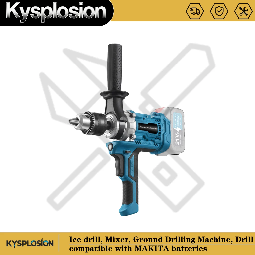 Fit For MAKITA Brushless Cordless electric drill Multi-Purpose Drill for Wood/Steel/Concrete/Ice power tools Drilling Machine
Fit For MAKITA Brushless Cordless electric drill Multi-Purpose Drill for Wood/Steel/Concrete/Ice power tools Drilling Machine