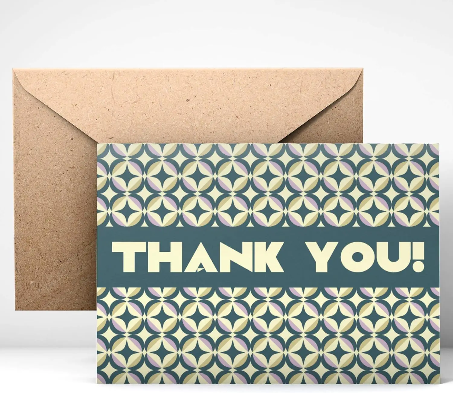 Thank You Cards (24pcs), Includes Blank Cards & Envelopes with Stickers, 4 x 6", Geometrical Design
Thank You Cards (24pcs), Includes Blank Cards & Envelopes with Stickers, 4 x 6", Geometrical Design