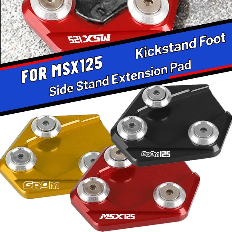 Motorcycle CNC Aluminum Side Stand Enlarge Kickstand Extension Plate Pad For Honda GROM MSX125 MSX 125 2013-2020 2021 2022 2023
Motorcycle CNC Aluminum Side Stand Enlarge Kickstand Extension Plate Pad For Honda GROM MSX125 MSX 125 2013-2020 2021 2022 2023