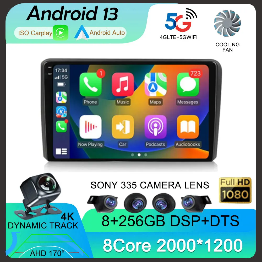 QLED For Audi A3 8P 2003-2013 S3 2 2006-2012 RS3 Android Car Radio Multimedia Video Player GPS Stereo CarPlay 4G+WIFI Android 13
QLED For Audi A3 8P 2003-2013 S3 2 2006-2012 RS3 Android Car Radio Multimedia Video Player GPS Stereo CarPlay 4G+WIFI Android 13