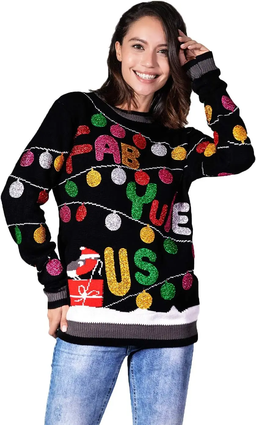 2024-2025 Women`s Ugly Christmas Sweater Unisex Men`s Funny Novelty Santa Snowman Pullover for Xmas Party Festive
2024-2025 Women`s Ugly Christmas Sweater Unisex Men`s Funny Novelty Santa Snowman Pullover for Xmas Party Festive