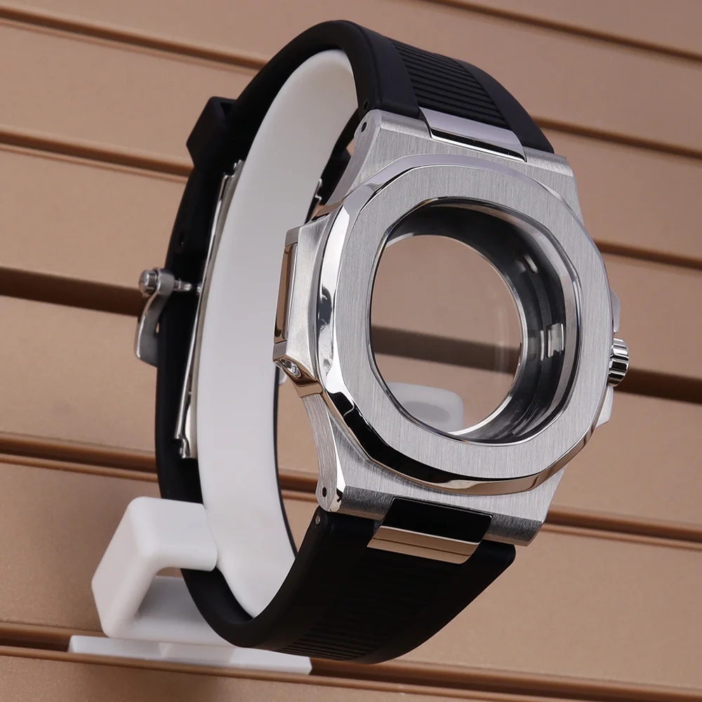 40mm Square NH35 Watch Case Rubber Bracelet For Modified Nautilus Case NH35 NH36 NH38 NH72 29.8mm Dial Sapphire Glass Waterproof
40mm Square NH35 Watch Case Rubber Bracelet For Modified Nautilus Case NH35 NH36 NH38 NH72 29.8mm Dial Sapphire Glass Waterproof