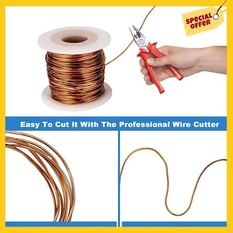 ABCY99.9% Dead Soft Copper Wire, Electroculture Copper Gardening Antenna, 16 Gauge/ 1.3 Mm Diameter,127 Feet / 39M, 1 Pound Spoo
ABCY99.9% Dead Soft Copper Wire, Electroculture Copper Gardening Antenna, 16 Gauge/ 1.3 Mm Diameter,127 Feet / 39M, 1 Pound Spoo