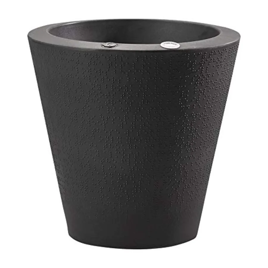 Dot TruDrop Indoor/Outdoor Planter Self-Watering Plant Pot 26 Inches Caviar Black UV-Resistant Polypropylene Sleek Matte Finish
Dot TruDrop Indoor/Outdoor Planter Self-Watering Plant Pot 26 Inches Caviar Black UV-Resistant Polypropylene Sleek Matte Finish