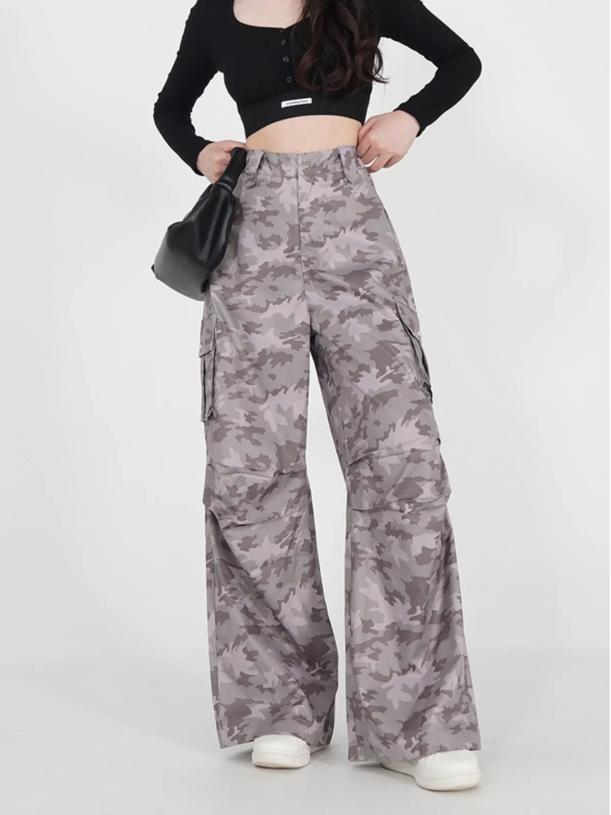 Leaf Small Dance American Retro Camouflage Work Pants Women's Slimming Casual Jazz Wide Leg Pants Multiple Pockets
Leaf Small Dance American Retro Camouflage Work Pants Women's Slimming Casual Jazz Wide Leg Pants Multiple Pockets