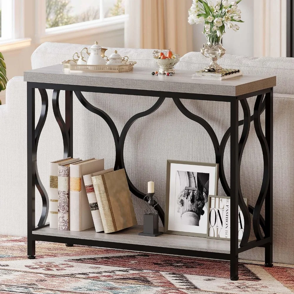 Narrow Entryway Table with Storage, Modern Wood Metal Console Sofa Table Behind Couch Tables, Industrial Narrow Hallway Tabl
Narrow Entryway Table with Storage, Modern Wood Metal Console Sofa Table Behind Couch Tables, Industrial Narrow Hallway Tabl